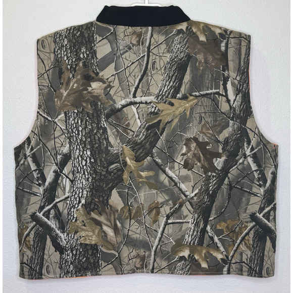 Mad Dog Hunting Vest Mens XXLarge Reversible Camo / Orange Real Tree Hardwoods - Picture 5 of 9